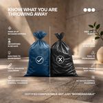 Compostable Garbage Bags | Black