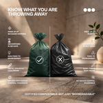 Compostable Garbage Bag | Green